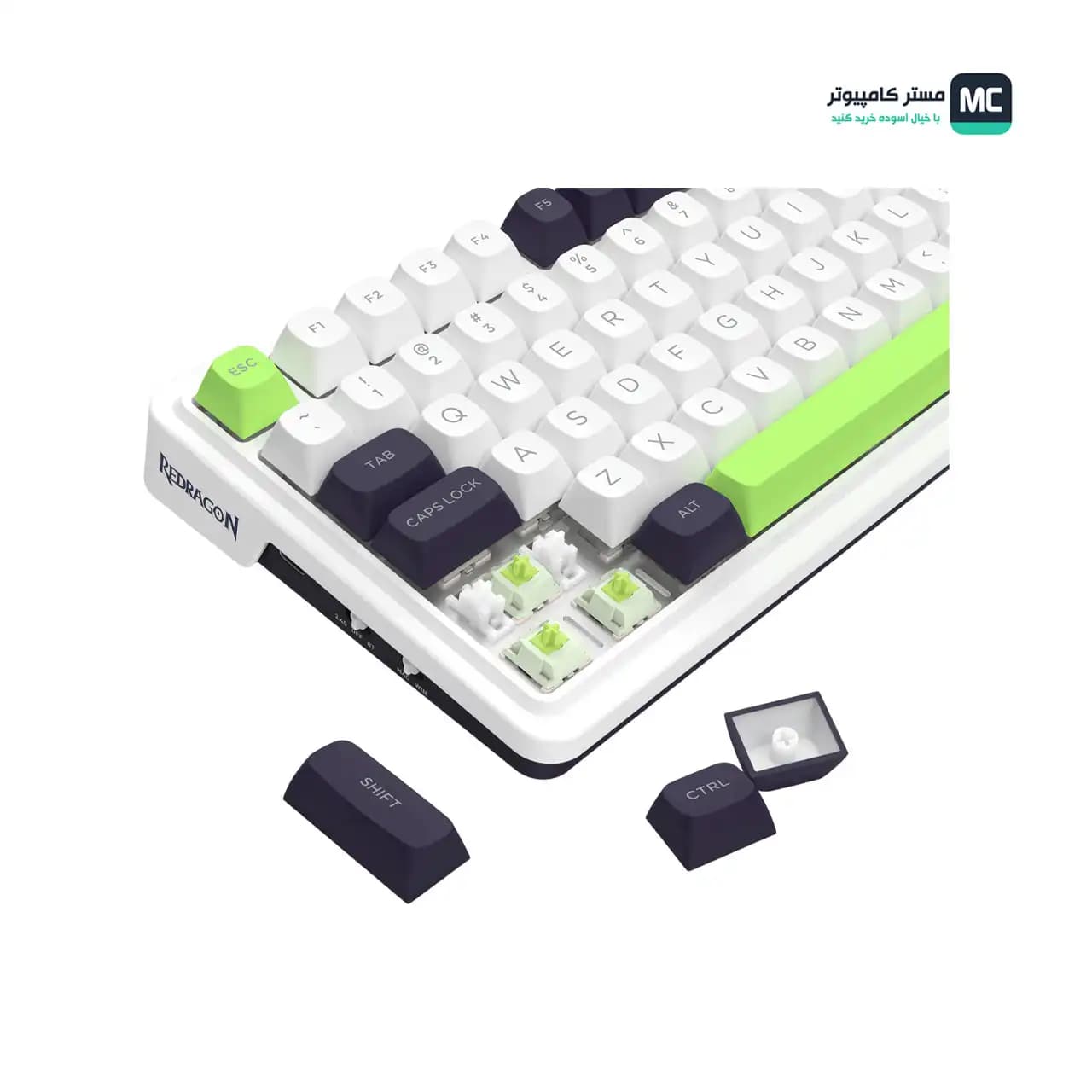 کیبورد بی سیم مکانیکال ردراگون EISA MAX K686 WBG PRO — تصویر ۸