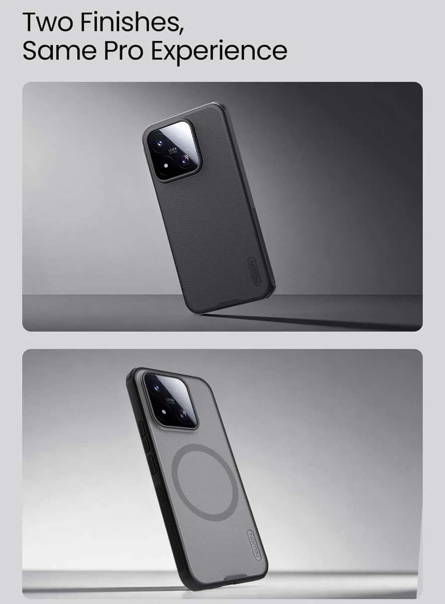 قاب ضدضربه دودی مگنتی Xiaomi 17 Max مارک نیلکین مدل Super Frosted Shield Pro Clear Magnetic — تصویر ۵