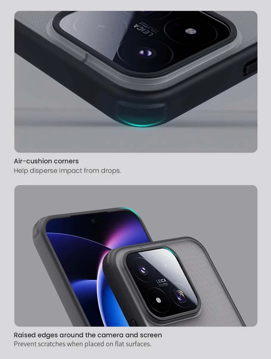 قاب ضدضربه دودی مگنتی Xiaomi 17 Max مارک نیلکین مدل Super Frosted Shield Pro Clear Magnetic — تصویر ۸