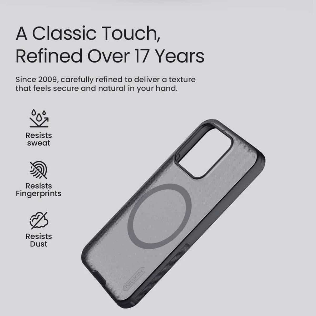 قاب ضدضربه مگنتی Xiaomi 17 Max مارک نیلکین مدل Super Frosted Shield Pro Magnetic — تصویر ۸