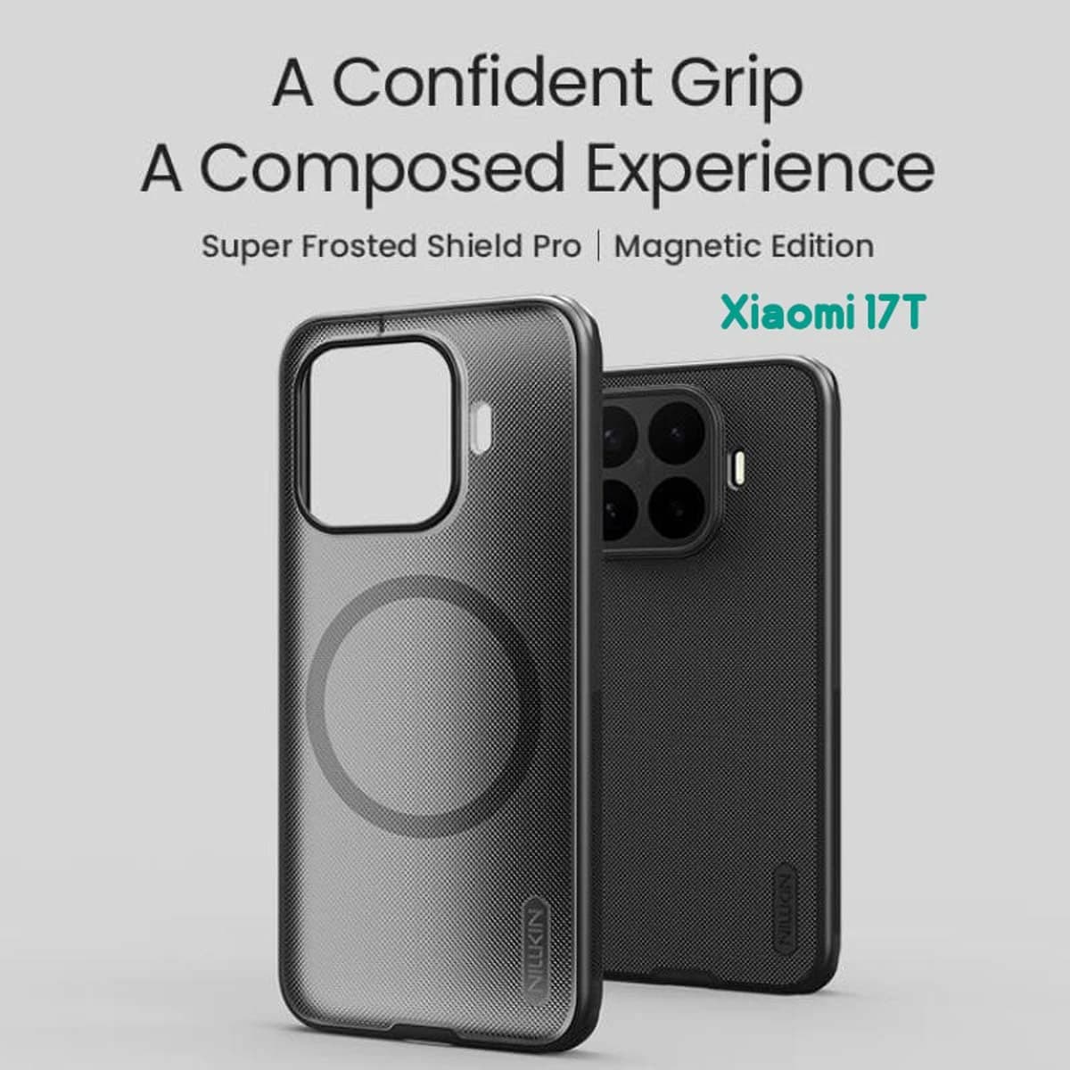 قاب ضدضربه مگنتی Xiaomi 17T مارک نیلکین مدل Super Frosted Shield Pro Magnetic — تصویر ۹