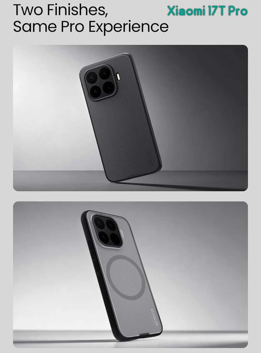 قاب ضدضربه دودی مگنتی Xiaomi 17T Pro مارک نیلکین مدل Super Frosted Shield Pro Clear Magnetic — تصویر ۵