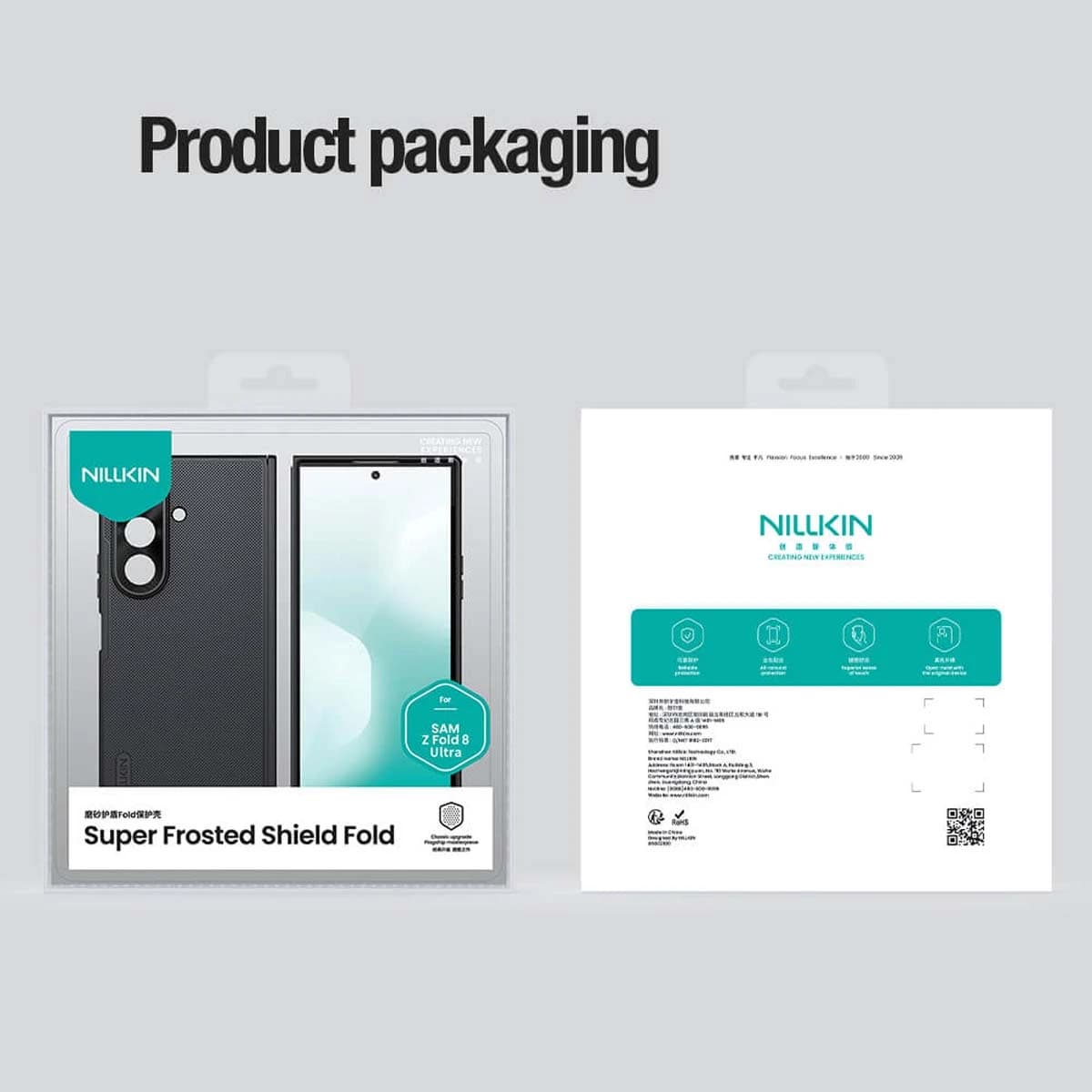 قاب ضدضربه مگنتی Galaxy Z Fold 8 Ultra مارک نیلکین مدل Super Frosted Shield Fold — تصویر ۱۱
