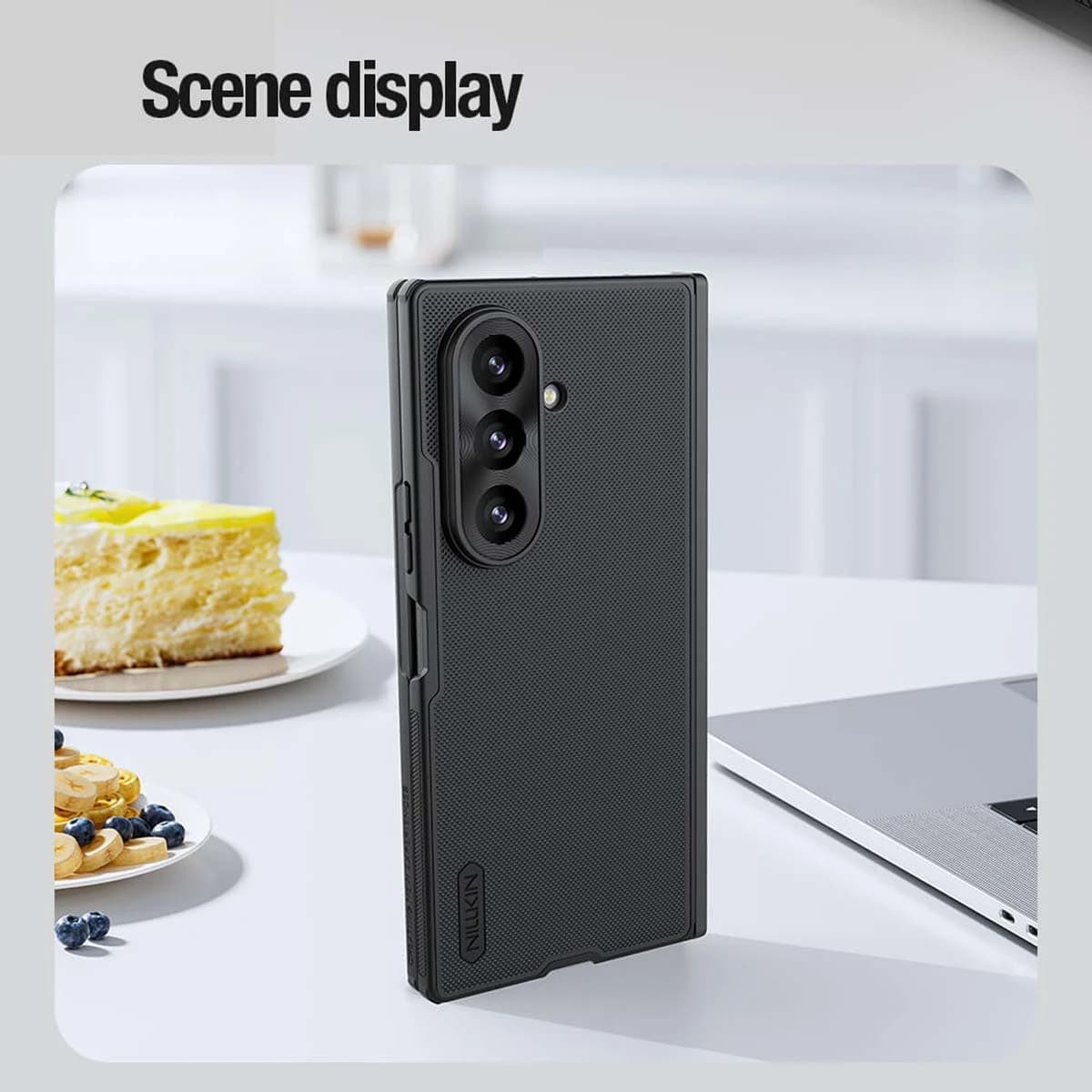 قاب ضدضربه مگنتی Galaxy Z Fold 8 Ultra مارک نیلکین مدل Super Frosted Shield Fold — تصویر ۵