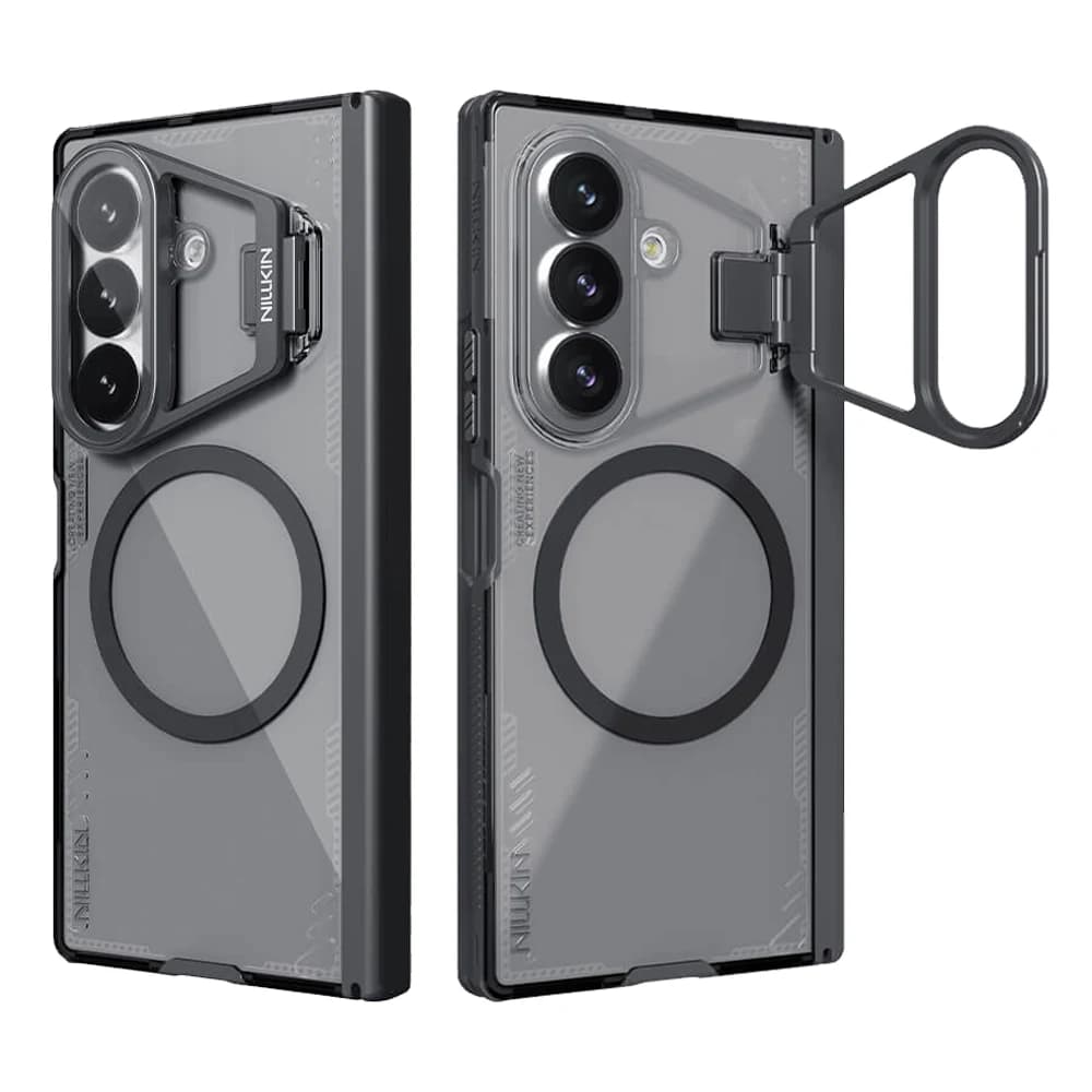 قاب کریستالی کمرا استند شیشهای Galaxy Z Fold 8 Ultra مارک نیلکین مدل Iceblade Prop — تصویر ۱۱