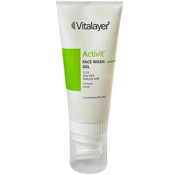 ژل براش شستشوی پوست چرب و مختلط اَکتیویت ویتالیر 200 میلیلیتر Vitalayer — تصویر ۳