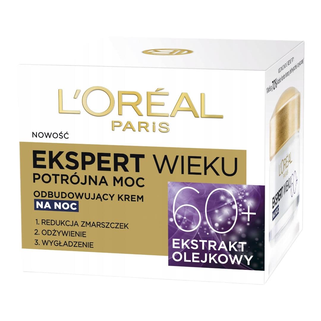 کرم ضد چروک شب لورآل مدل Ekspert Wieku +60 حجم 50 میل