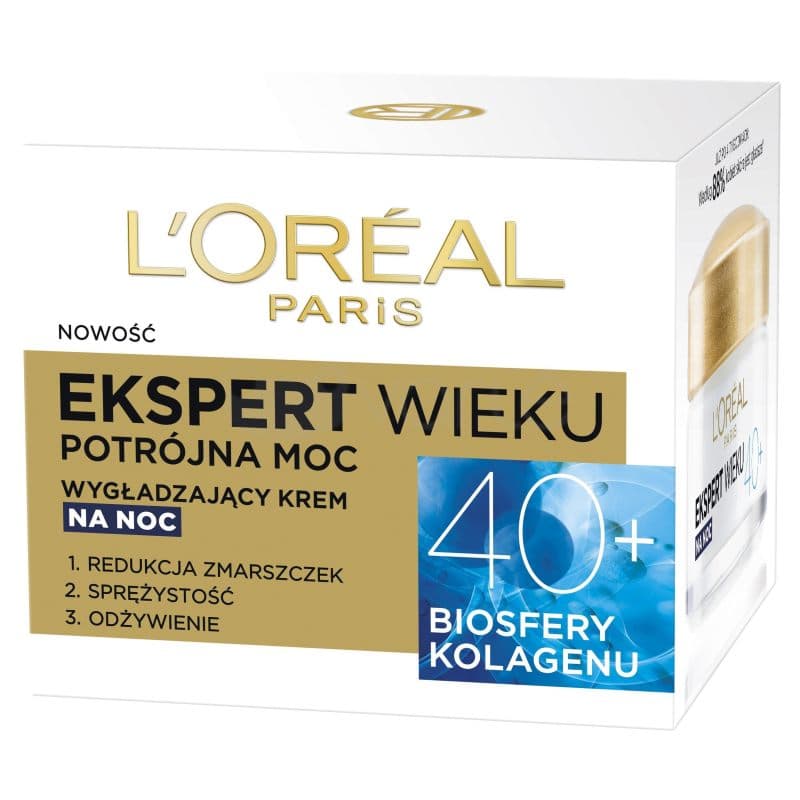 کرم ضد چروک شب لورآل مدل Ekspert Wieku +40 حجم 50 میل