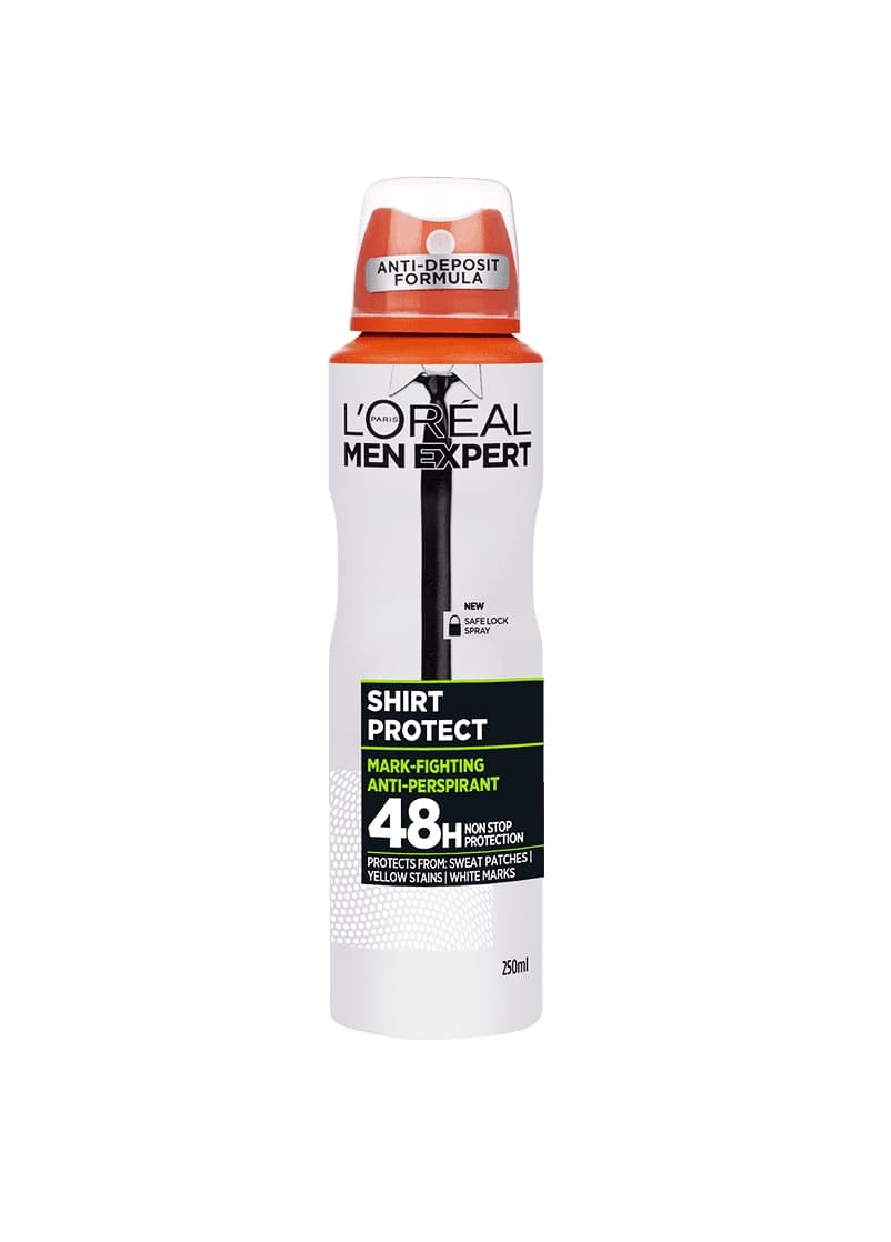 اسپری ضد تعریق لورآل سری Men Expert مدل Shirt Protect حجم 250 میل — تصویر ۲