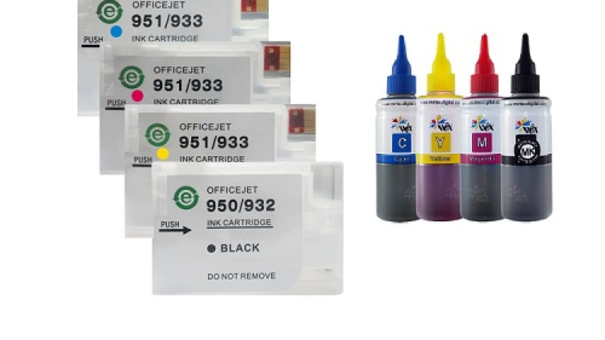 کارتریج قابل شارژ جوهرافشان 950 – 951 اچ پی + جوهر 100cc وکس — تصویر ۶