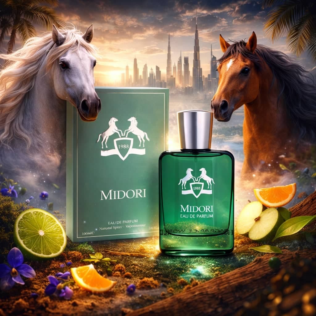 عطر ادکلن زنانه مردانه پرفیوم د مارلی گرینلی فراگرنس ورد مدل میدوری (Fragrance World Midori) حجم 100 میل