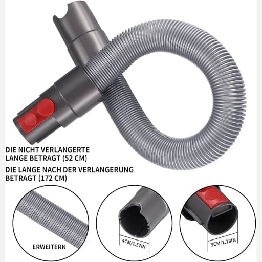شلینگ جارو دایسون مدل Dyson V7 V8 V10 SV10 SV11، — تصویر ۷