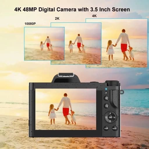 دوربین 4k وایفا دار 48 مگاپیکسل زوم 16X فلاش سرخود — تصویر ۶