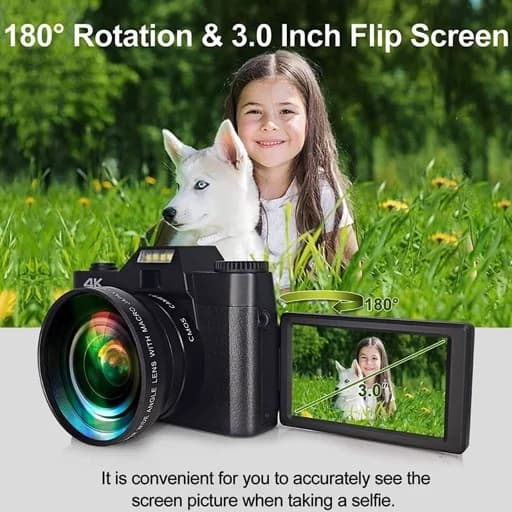 دوربین 4k وایفا دار 48 مگاپیکسل زوم 16X فلاش سرخود — تصویر ۹