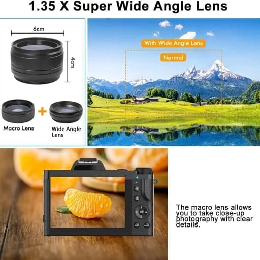 دوربین 4k وایفا دار 48 مگاپیکسل زوم 16X فلاش سرخود — تصویر ۷