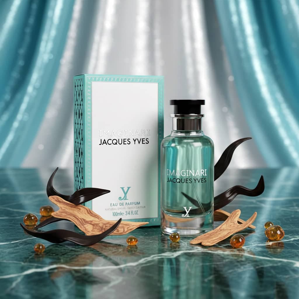 عطر ادکلن زنانه مردانه لویی ویتون ایمجینیشن فراگرنس ورد مدل ایمجینری ژاک ایو (Fragrance World Jacques Yves Imaginari) حجم 100 میل — تصویر ۸