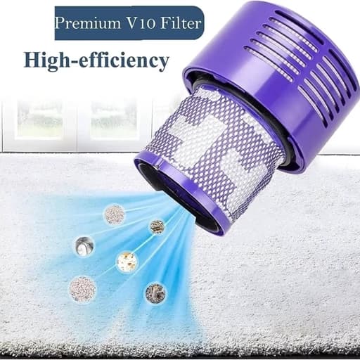 فیلتر جارو شارژی دایسون مدل V10 و SV12 پک 2 عددی اورجینال امازون المان( ارسال رایگان⭐ — تصویر ۵