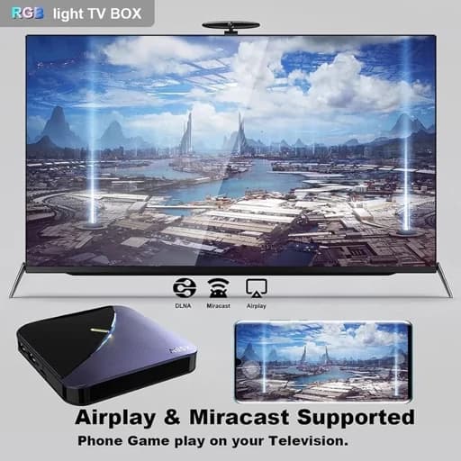 اندروید باکس A95X مدل F3 AirII رم 4حافظه 64 گیگ اورجینال امازون المان — تصویر ۵