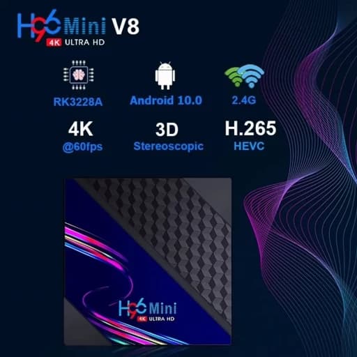 اندروید باکس 4k برند H96 mini رم 2 حافظه 16 اندروید10 — تصویر ۱۱