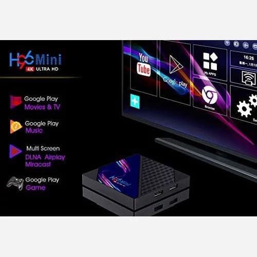 اندروید باکس 4k برند H96 mini رم 2 حافظه 16 اندروید10 — تصویر ۵