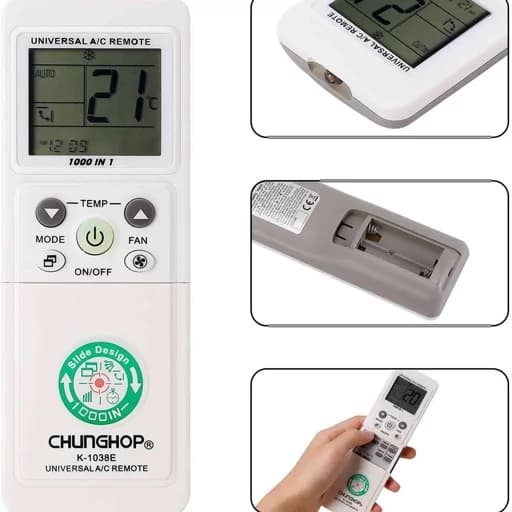 ریموت کنترل کولر گازی چونگوپ مدل K-1038E — تصویر ۱۱