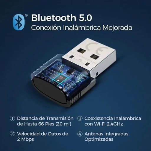 دانگل بلوتوث USB برند mpow اورجینال امازون المان — تصویر ۸