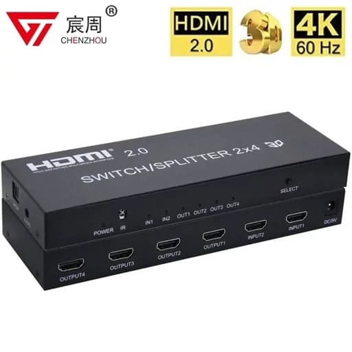 KVM سوییچ مدل 2 پورت Hdmi /usbحرفه ای بار امازون المان — تصویر ۱۰