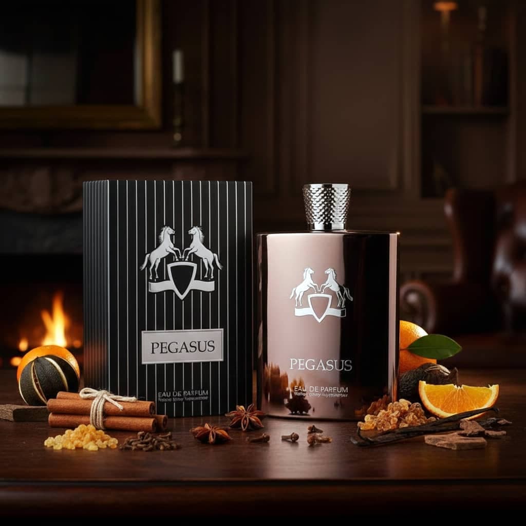 عطر ادکلن مردانه پرفیوم دو مارلی پگاسوس فراگرنس ورد مدل پگاسوس (Fragrance World Parfums de Marly Pegasus) حجم 100 میل