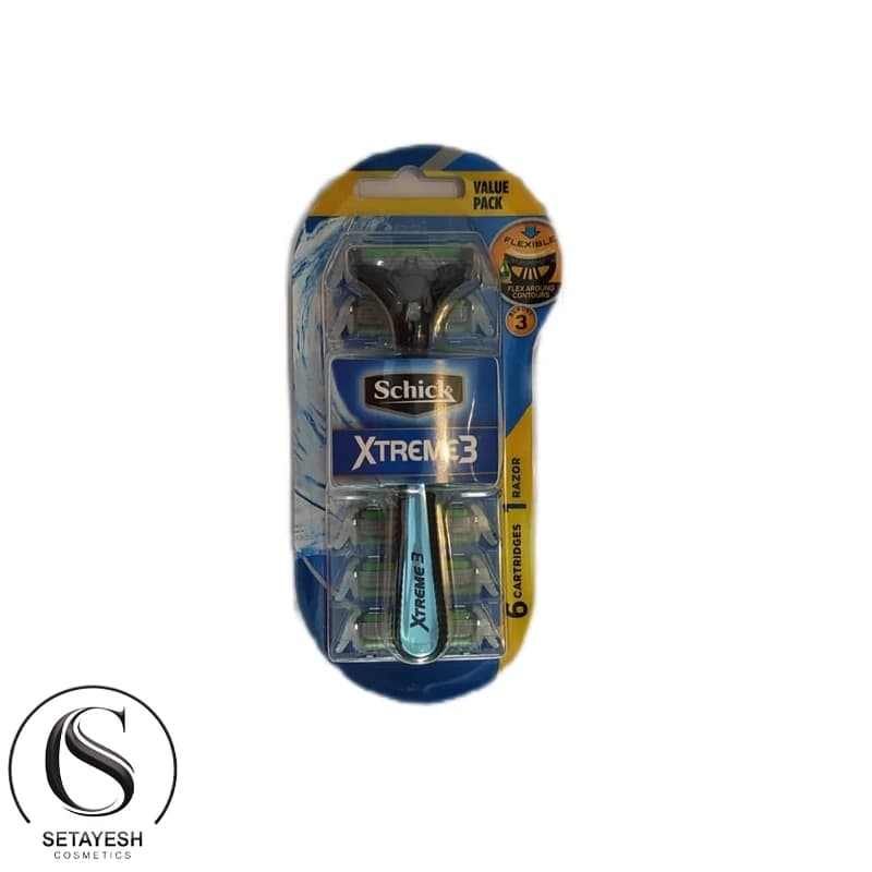 تیغ اصلاح مردانه 3 تیغه مدل Xtreme 3 بهمراه 5 تیغ یدک شیک — تصویر ۶