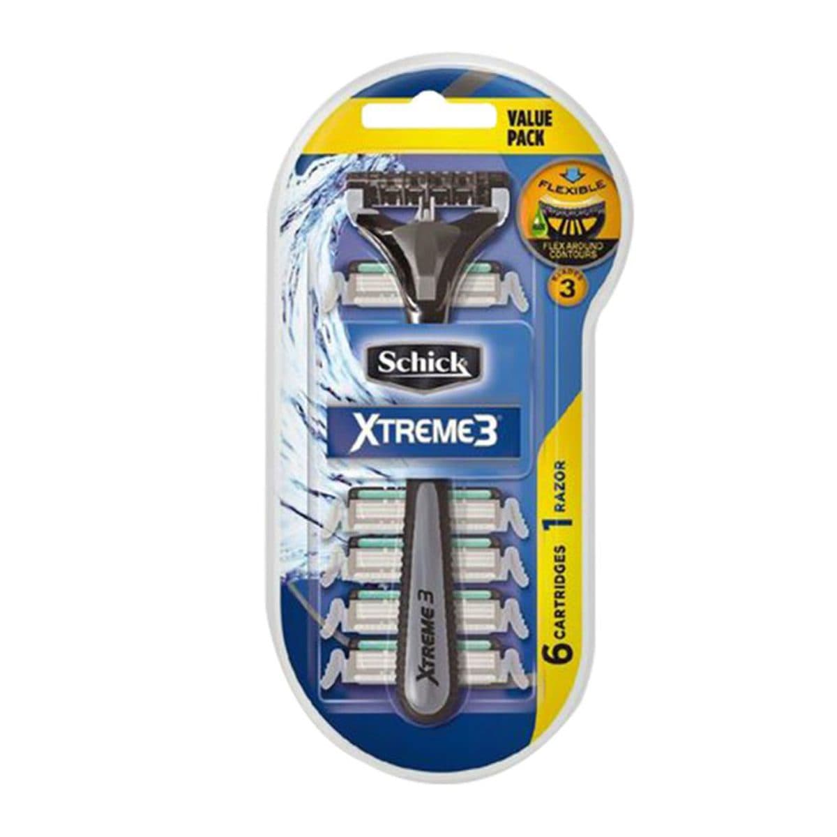 تیغ اصلاح مردانه 3 تیغه مدل Xtreme 3 بهمراه 5 تیغ یدک شیک — تصویر ۷
