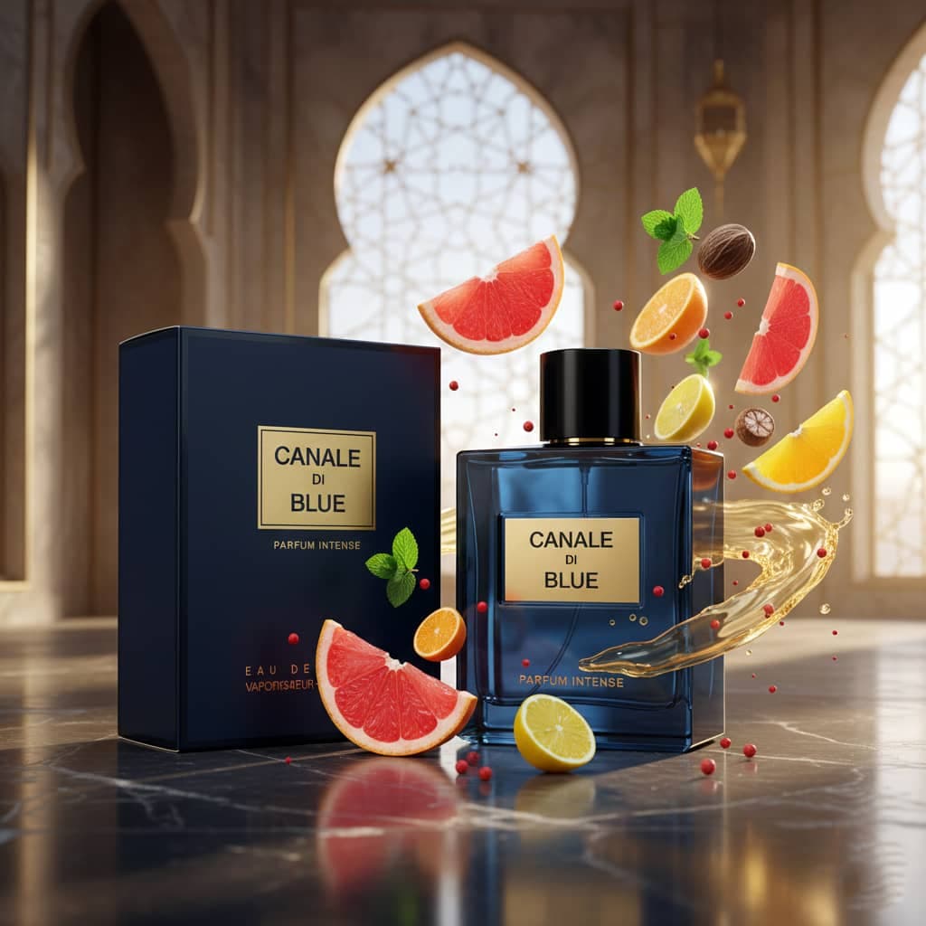عطر ادکلن مردانه بلو شنل پرفیوم فراگرنس ورد مدل کانال دی بلو پارفوم اینتنس (Fragrance World Chanel Bleu de Chanel Parfum) حجم 100 میل — تصویر ۹