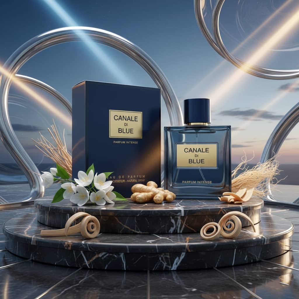 عطر ادکلن مردانه بلو شنل پرفیوم فراگرنس ورد مدل کانال دی بلو پارفوم اینتنس (Fragrance World Chanel Bleu de Chanel Parfum) حجم 100 میل — تصویر ۸