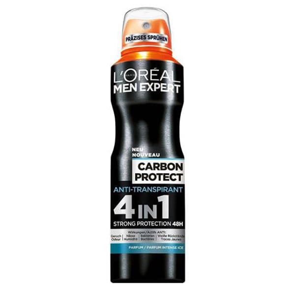اسپری ضد تعریق لورآل سری Men Expert مدل Carbon Protect