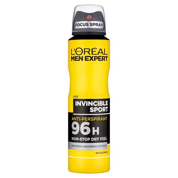 اسپری ضدتعریق لورآل سری Men Expert مدل Invincible Sport حجم 250 میل — تصویر ۲