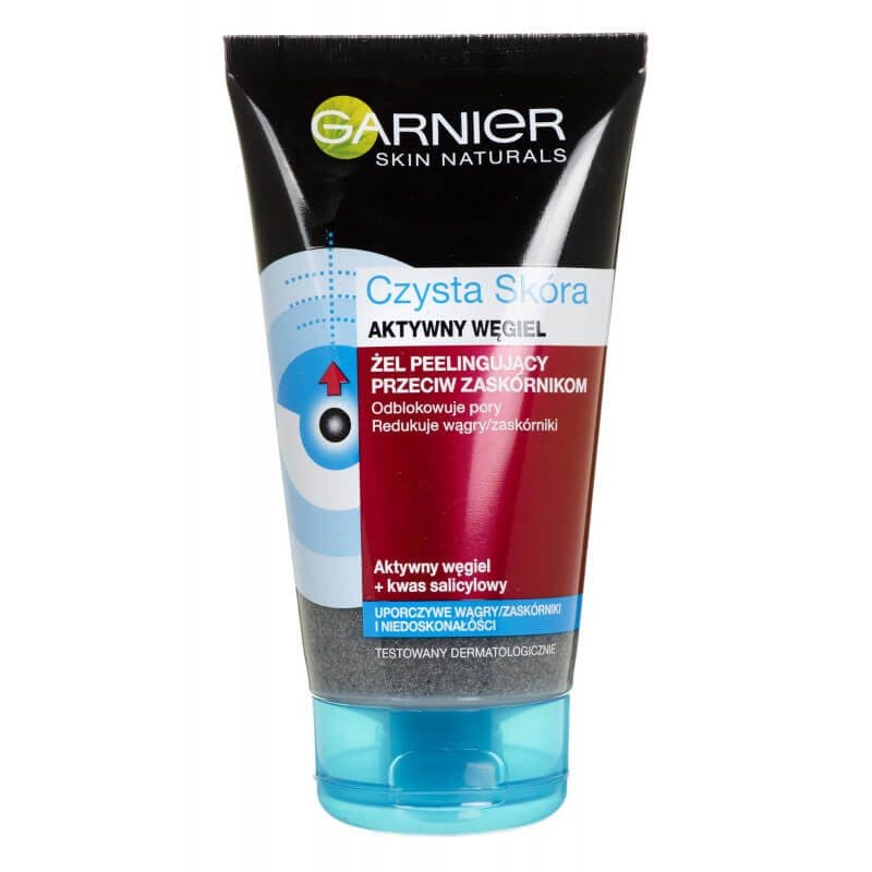 ژل لایه بردار صورت ضد آکنه گارنیر حاوی ذغال حجم 150 میل