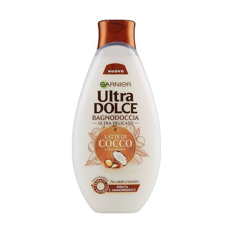 شامپو بدن روغن نارگیل و ماکادمیا Garnier مدل ULTRA DOLCE حجم 500 میلی