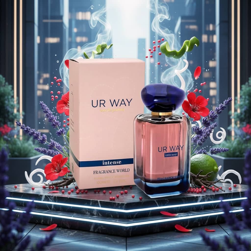 عطر ادکلن زنانه جورجیو آرمانی مای وی اینتنس فراگرنس ورد مدل یو آر وی اینتنس (Fragrance World Giorgio Armani My Way Intense) حجم 100 میل — تصویر ۱۲