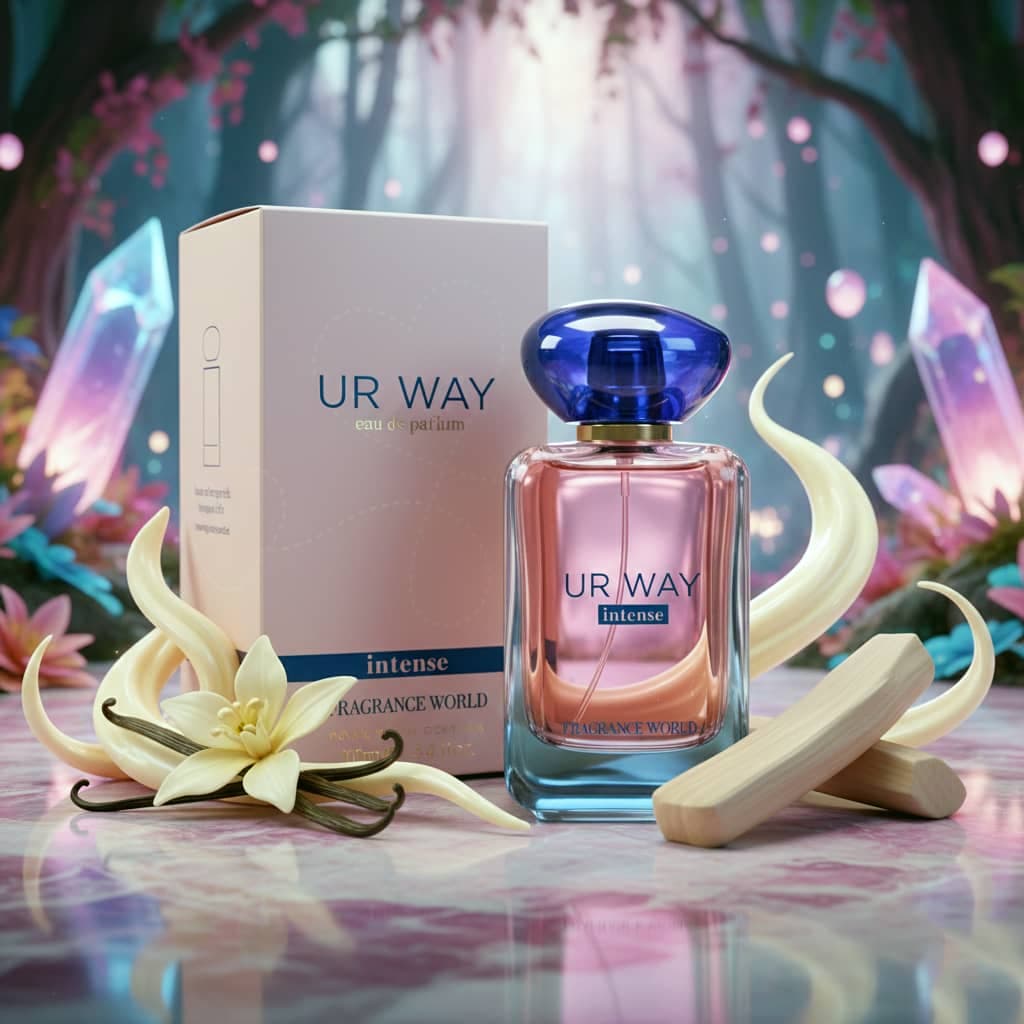 عطر ادکلن زنانه جورجیو آرمانی مای وی اینتنس فراگرنس ورد مدل یو آر وی اینتنس (Fragrance World Giorgio Armani My Way Intense) حجم 100 میل — تصویر ۸