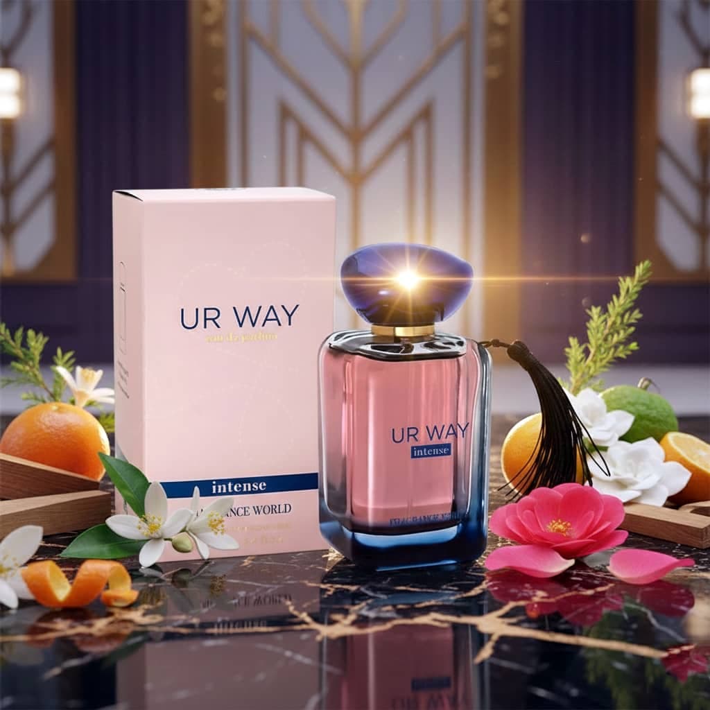 عطر ادکلن زنانه جورجیو آرمانی مای وی اینتنس فراگرنس ورد مدل یو آر وی اینتنس (Fragrance World Giorgio Armani My Way Intense) حجم 100 میل