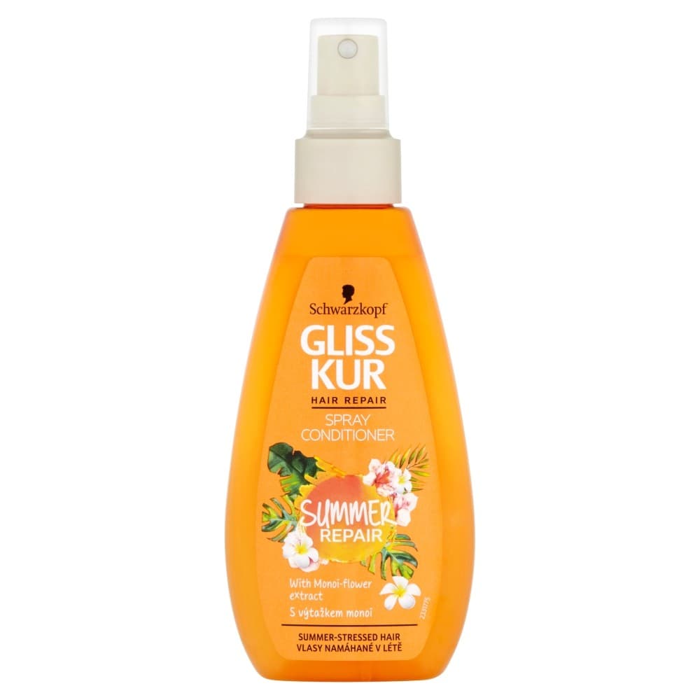 اسپری نرم کننده و ترمیم کننده Gliss Kur Schwarzkopf مدل Summer Repair حجم 150 میلی — تصویر ۲