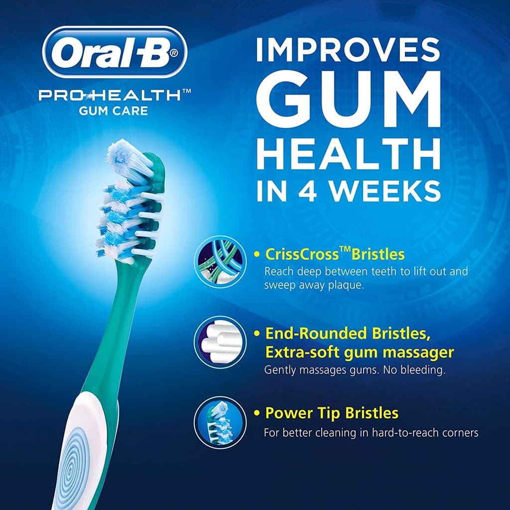 مسواک دوقلوی اورال بی Oral-B مدل Pro Health با برس متوسط — تصویر ۱۰