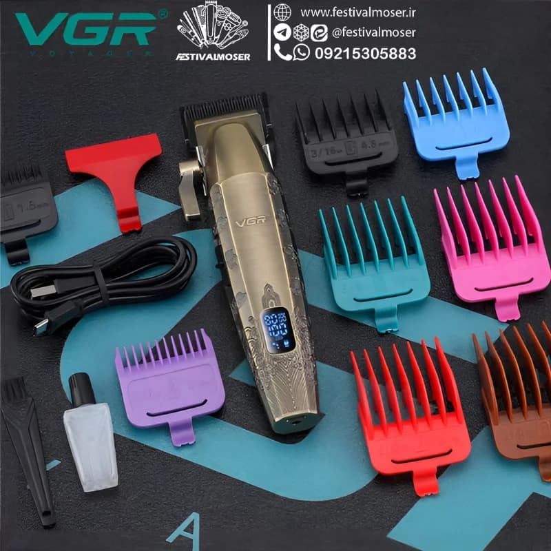 ماشین اصلاح سر و صورت وی جی آر مدل V-036 — تصویر ۳