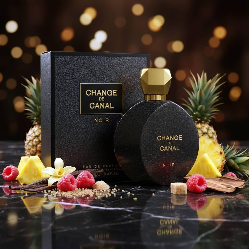 عطر ادکلن زنانه چنج د کانال نویر فراگرنس ورد (Fragrance World CHANEL Coco Noir) حجم 100 میل