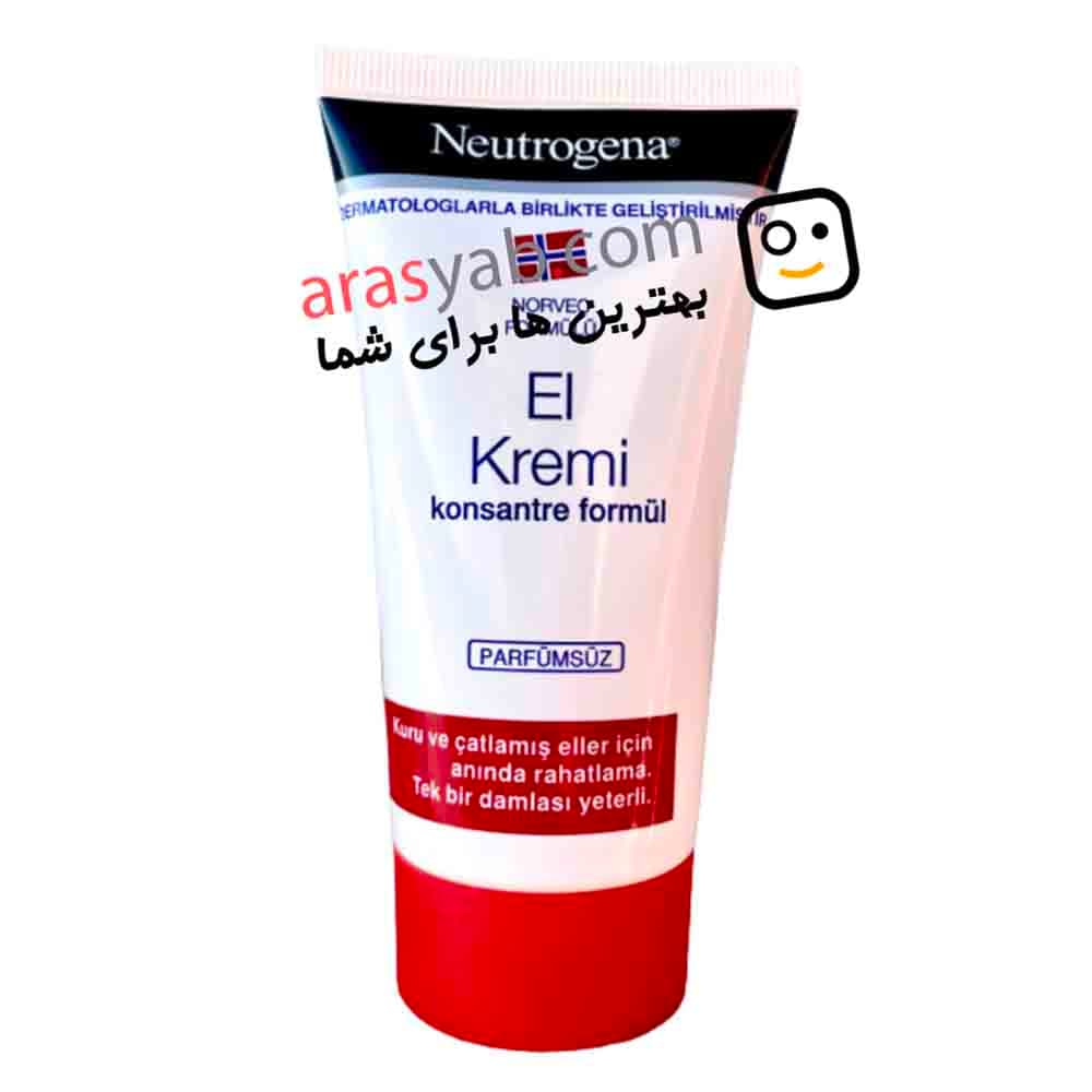 کرم دست تیوپی نوتروژینا Neutrogena برای پوست خشک حجم 75 میلی
