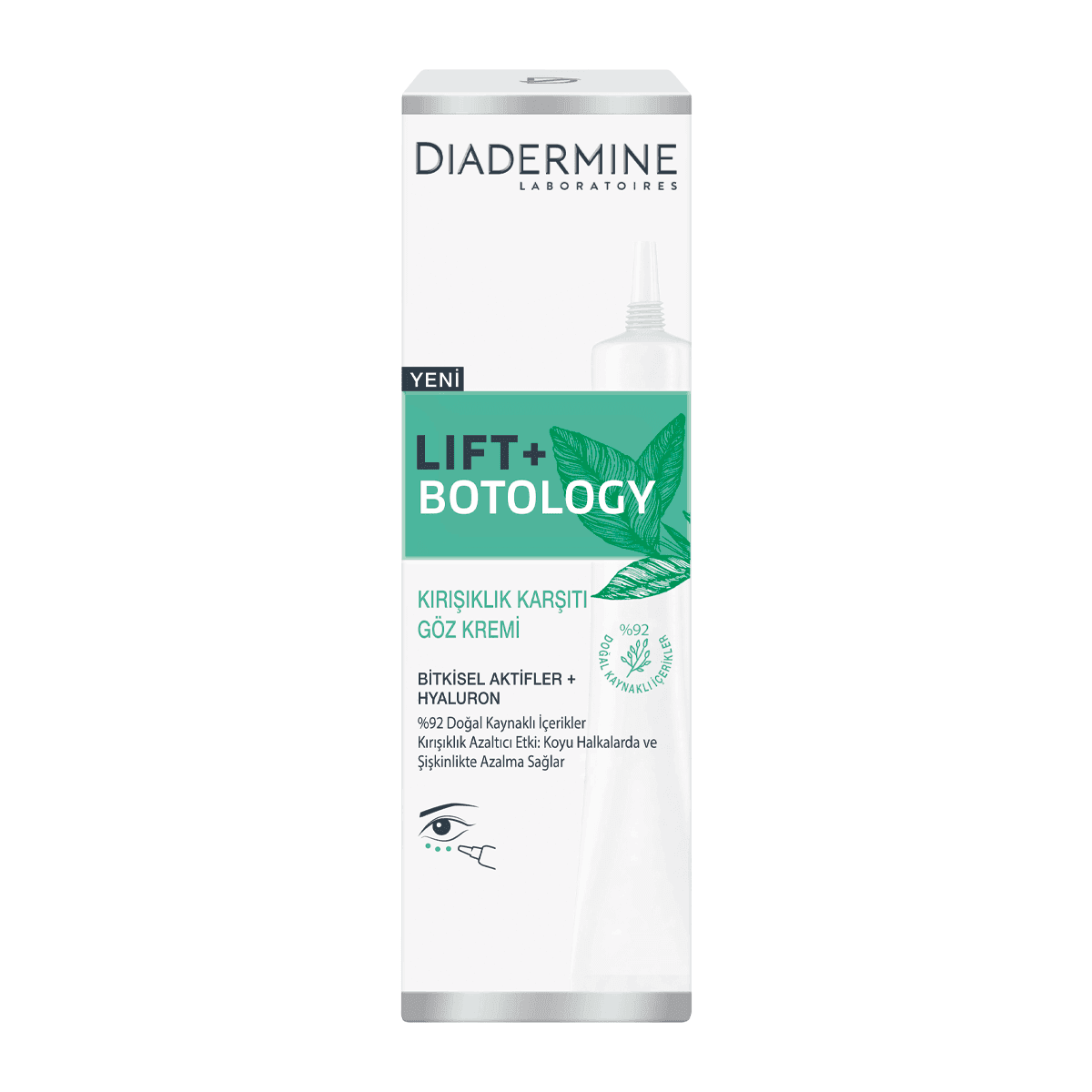 کرم دور چشم گیاهی دیادرمین Lift+ Botology حجم 15 میلی
