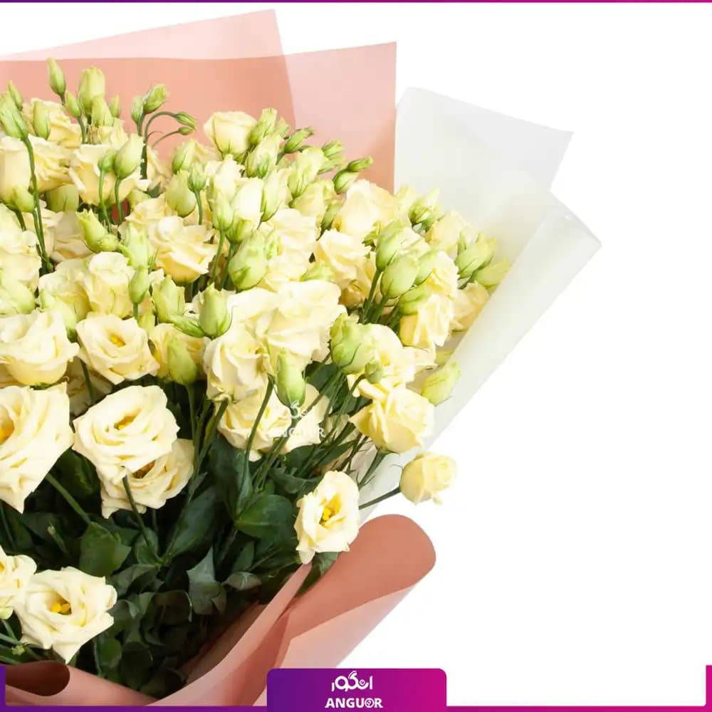دسته گل لیسیانتوس نباتی بزرگ — تصویر ۴