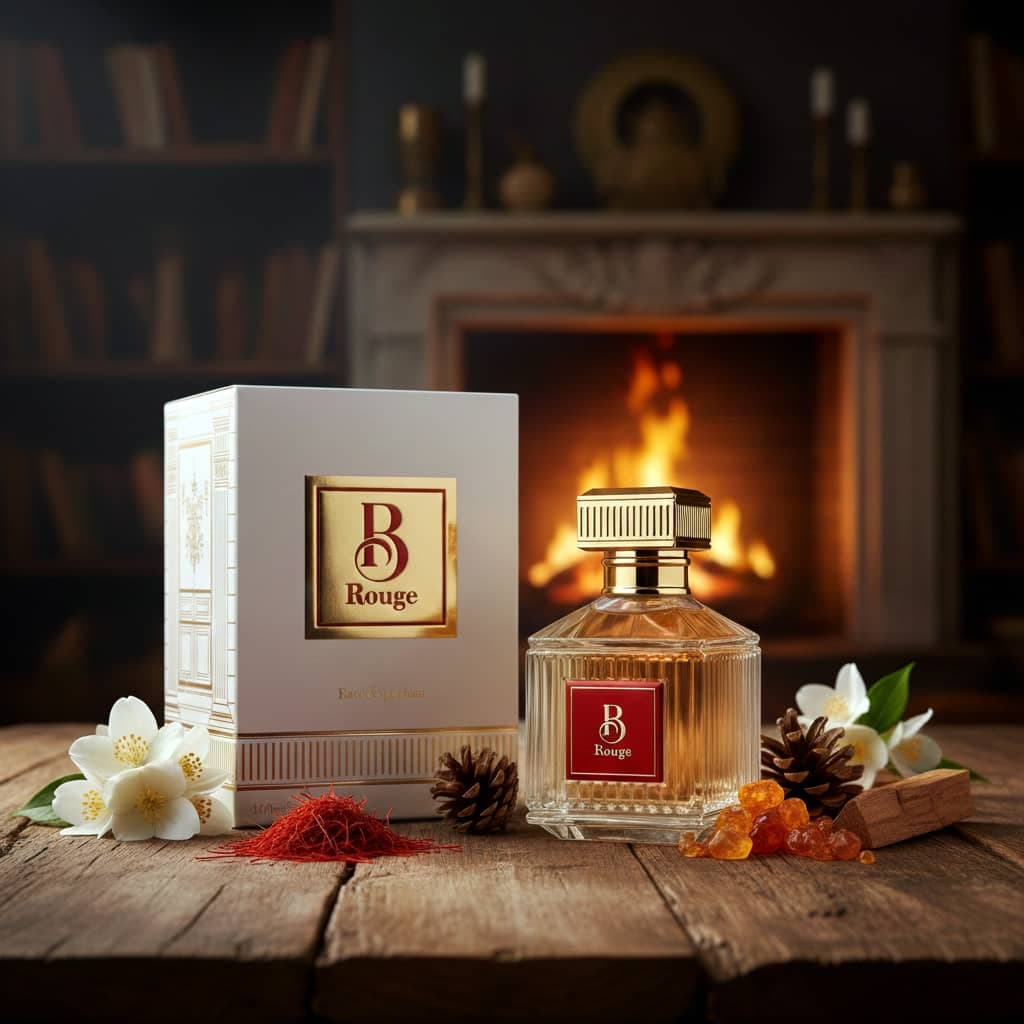 عطر ادکلن زنانه مردانه باکارات رژ ۵۴۰ سفید فراگرنس ورد مدل باراکات روژ 540 (Fragrance World Baccarat Rouge 540) حجم 100 میل