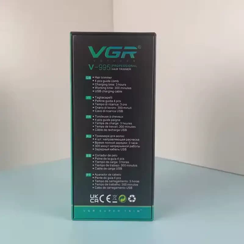 ماشین اصلاح سر و صورت وی جی آر مدل V-995 — تصویر ۷