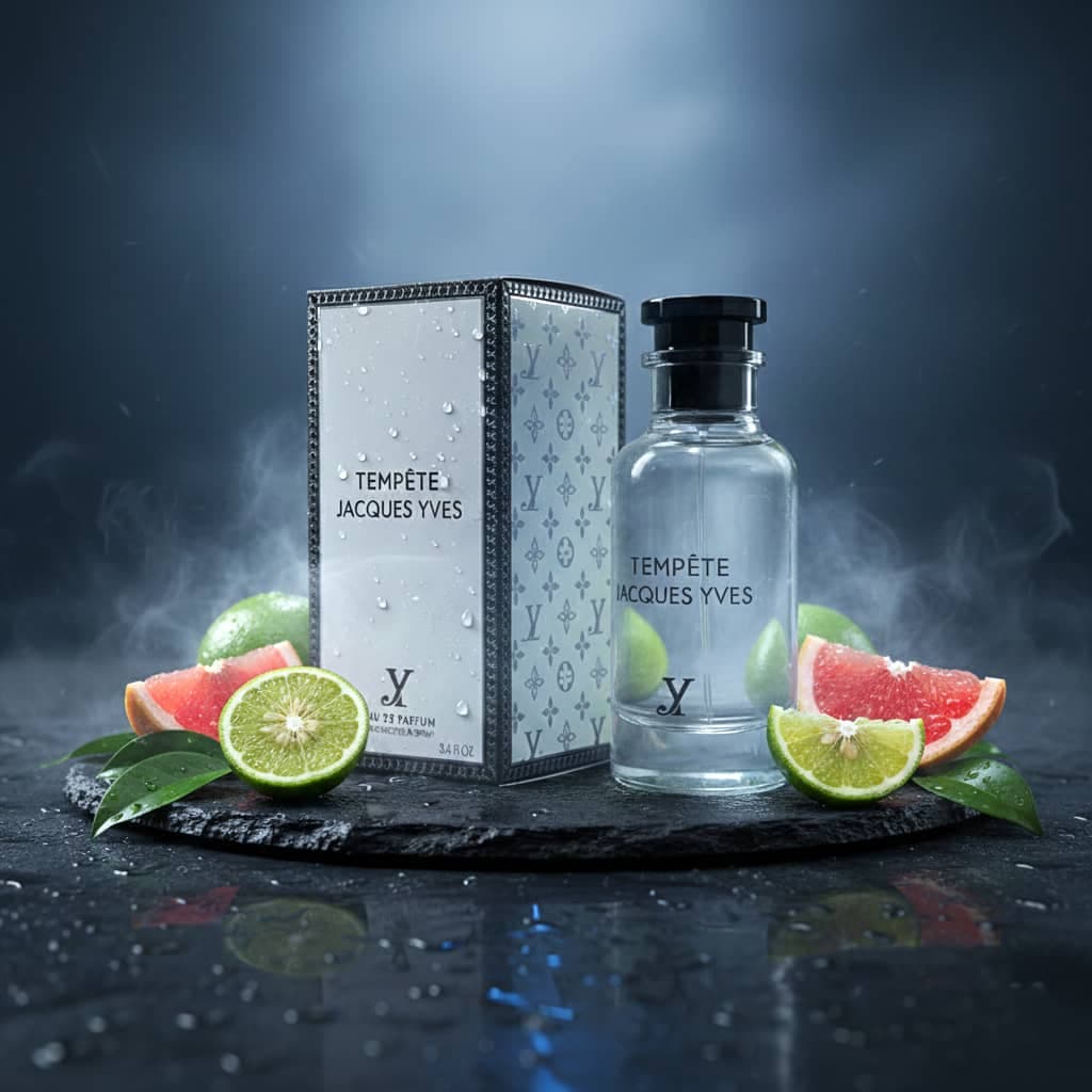 عطر ادکلن زنانه مردانه لویی ویتون اوراژ فراگرنس ورد مدل ژاک ایو تمپت (Fragrance World Louis Vuitton Orage) حجم 100 میل — تصویر ۵