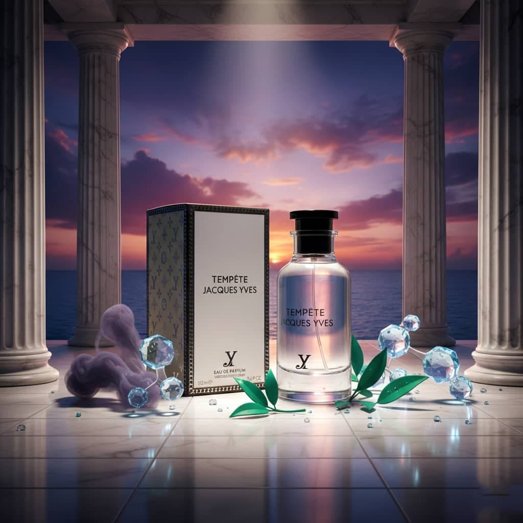 عطر ادکلن زنانه مردانه لویی ویتون اوراژ فراگرنس ورد مدل ژاک ایو تمپت (Fragrance World Louis Vuitton Orage) حجم 100 میل — تصویر ۸